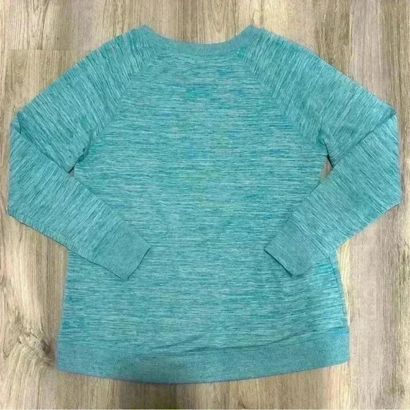 Gerry Women’s Crew Neck Pullover Sweatshirt Blue Zipper Shoulder Size M - Picture 3 of 6